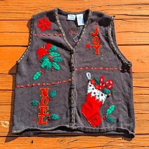 Bobbie Brooks vintage holiday jingle vest